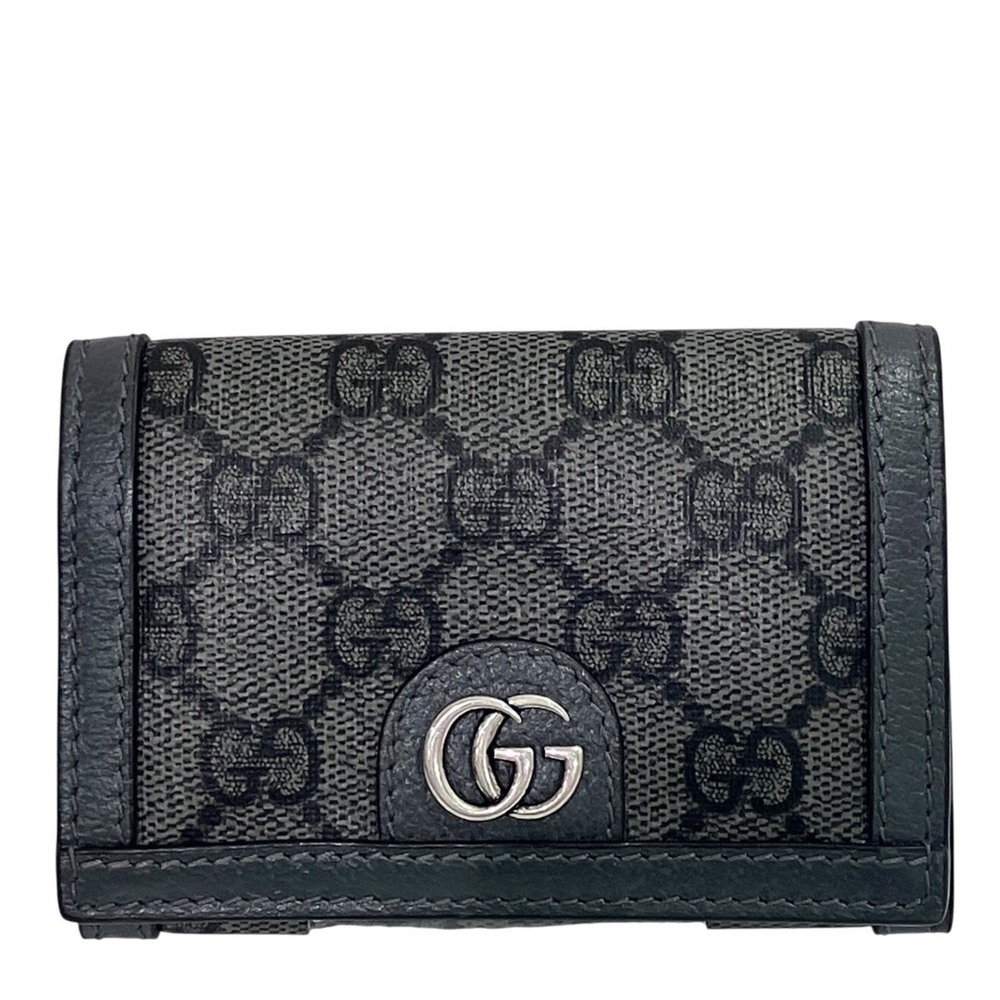 Gucci business card holder/card case, GG leather, 763286